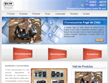 Tablet Screenshot of betochurrasqueiras.com.br